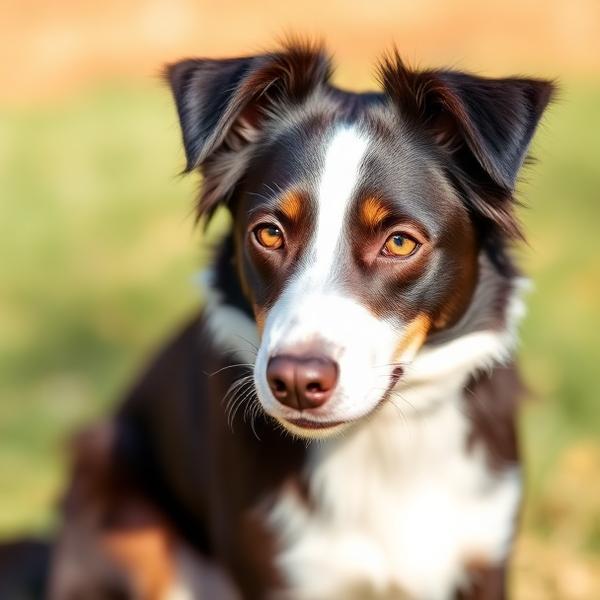 Rusty, a Border collie dog